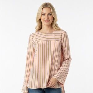 J. Crew factory Multicolor Striped Long Sleeve Top size 6